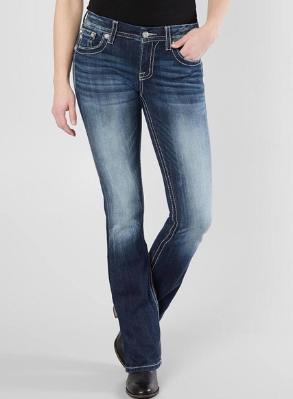 New!!Miss Me angel wings easy bootcut jeans - Picture 2 of 6